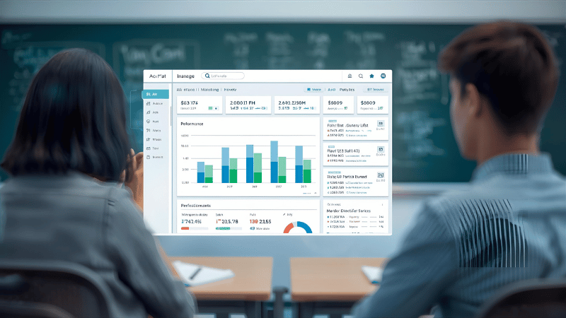 AI learning platform analyzing trainee performance in real time