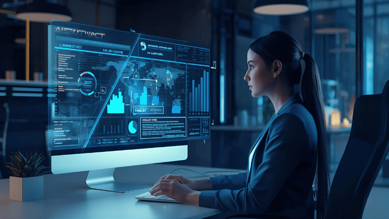 AI-powered sales training simulation showing conversation analysis