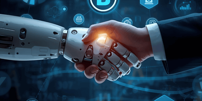 Future of intelligent automation in finance showing AI-driven financial transformation